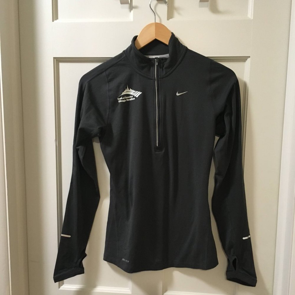 Nike dri-fit half zip-Chicago Marathon branded